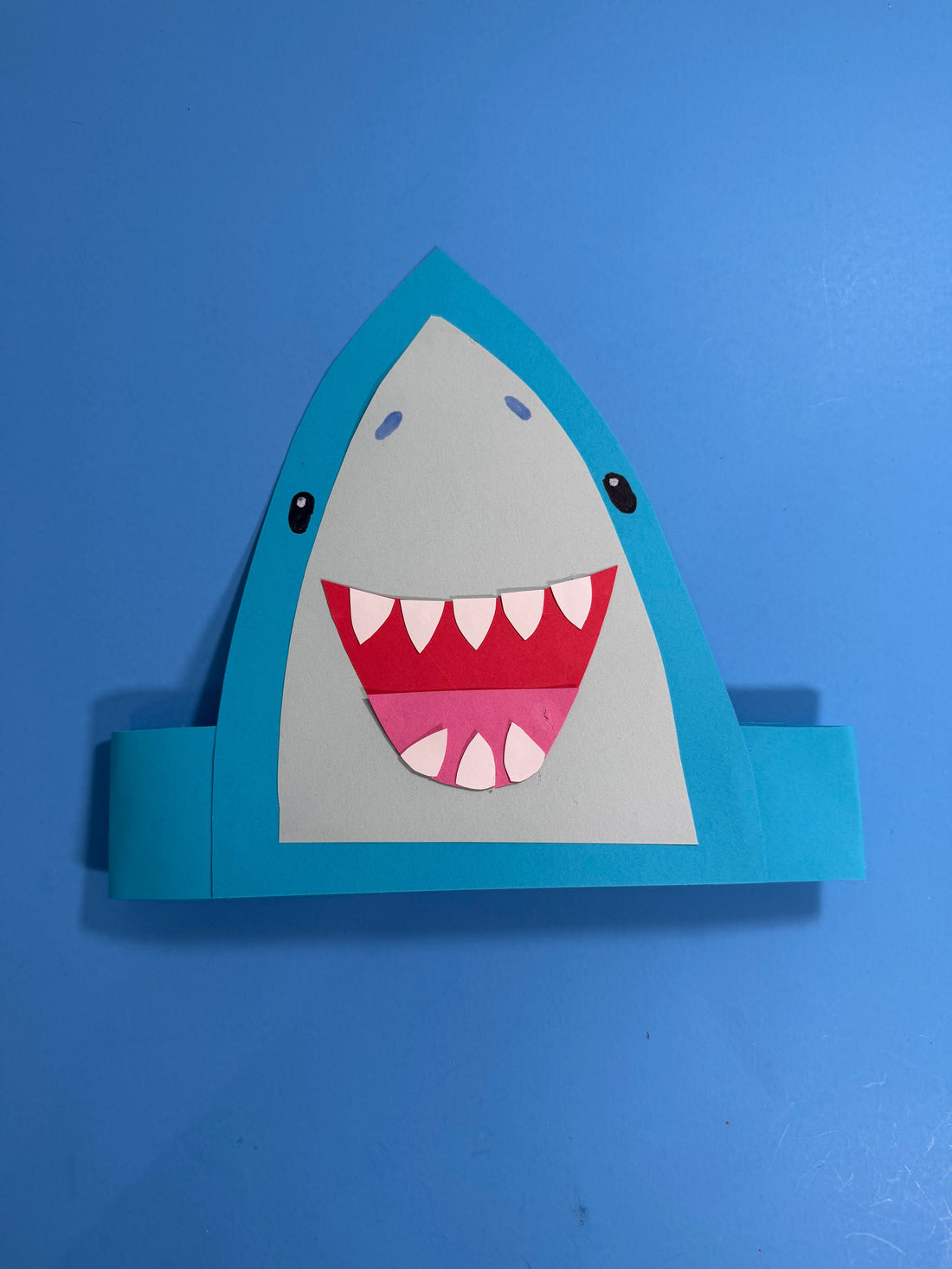 Shark Paper Headband Craft for Kids – Free Template