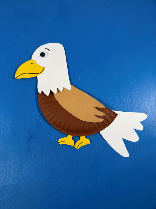 Paper Plate Bald Eagle Craft for Kids – Free Template (Born to Soar!)