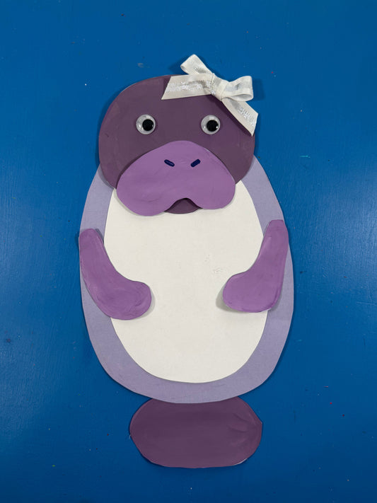 Manatee Paper Craft for Kids – Free Template