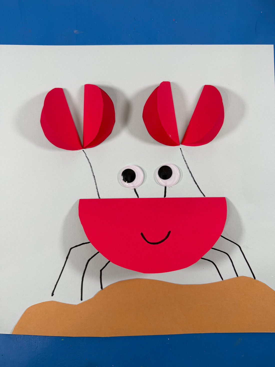 Crab Paper Craft for Kids – Free Template