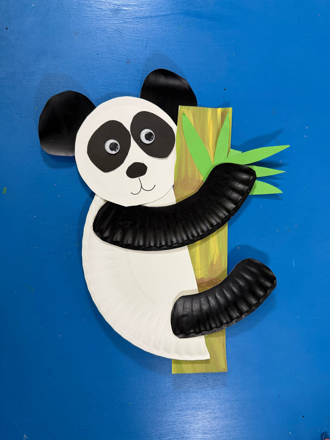 Paper Plate Panda & Bamboo Craft for Kids – Free Template