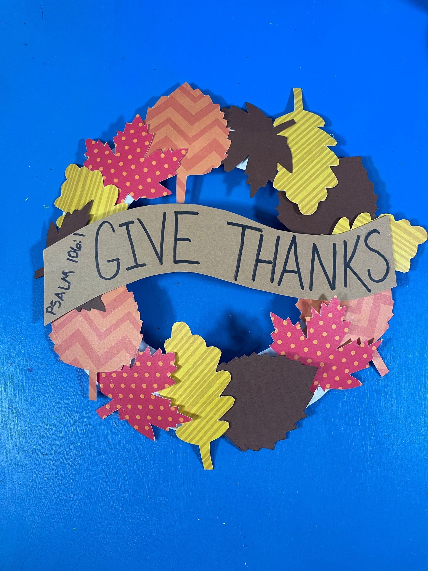 Fall Paper Wreath