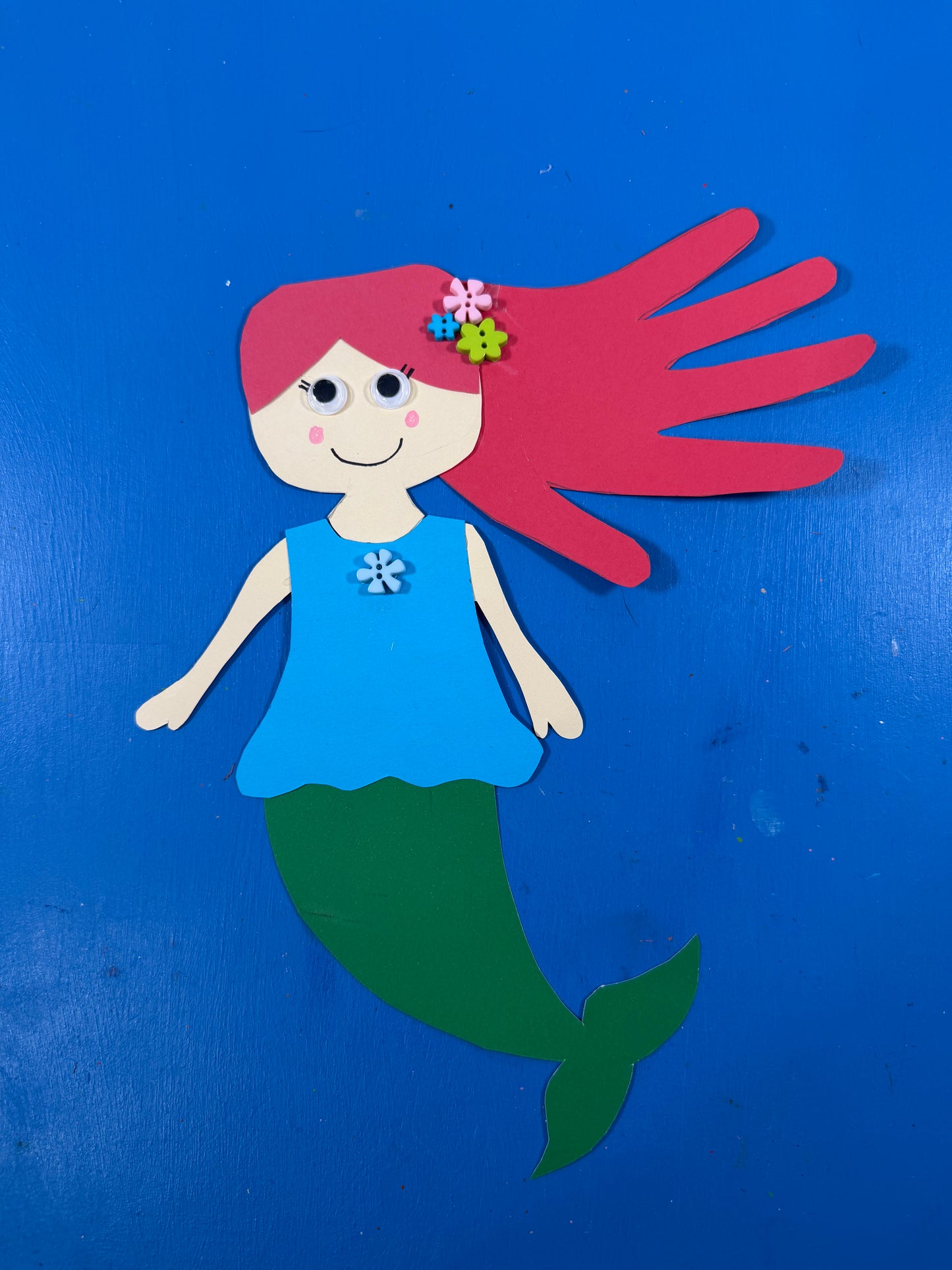 Handprint Mermaid Paper Craft for Kids – Free Template