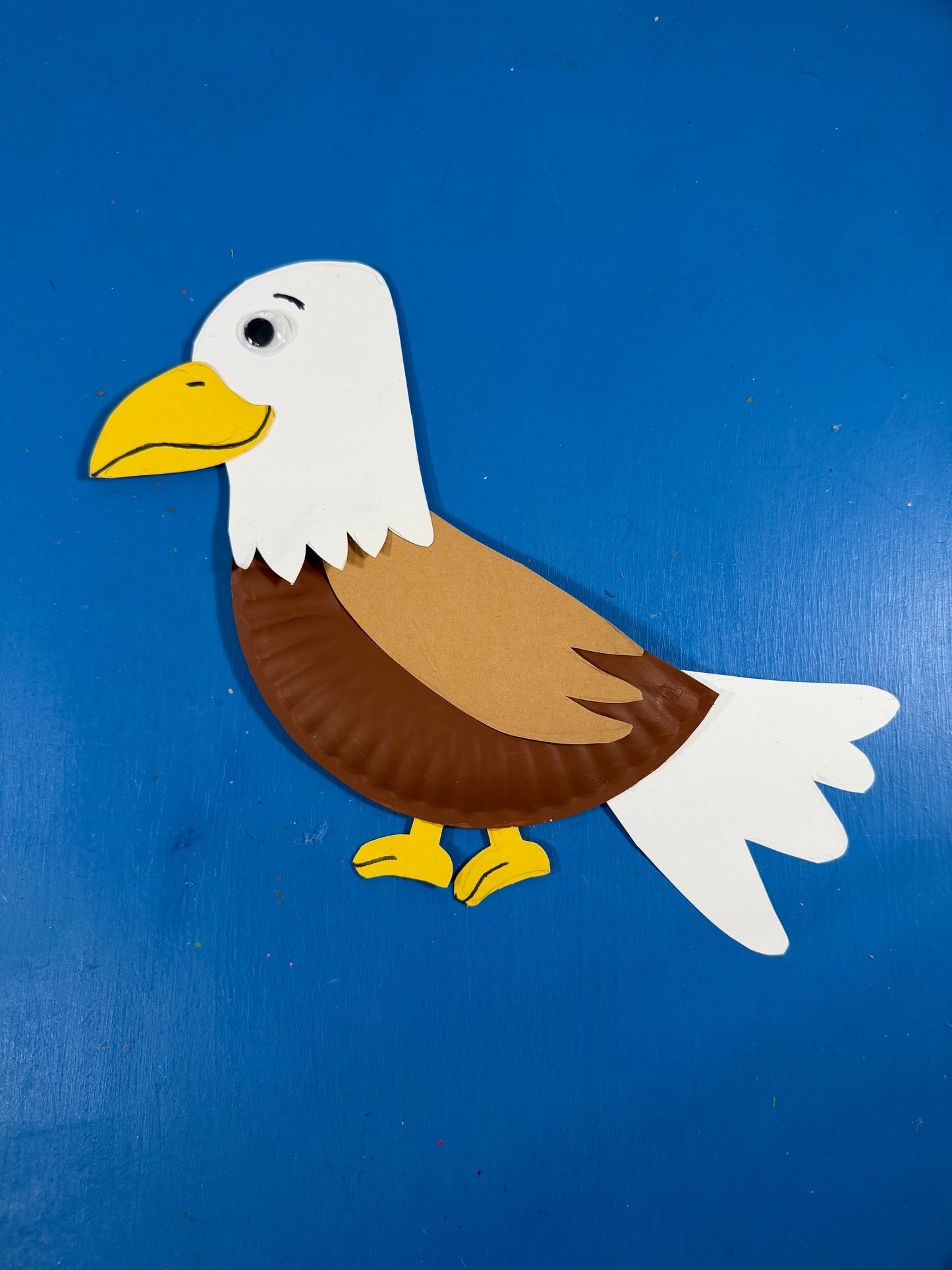 Paper Plate Bald Eagle Craft for Kids – Free Template