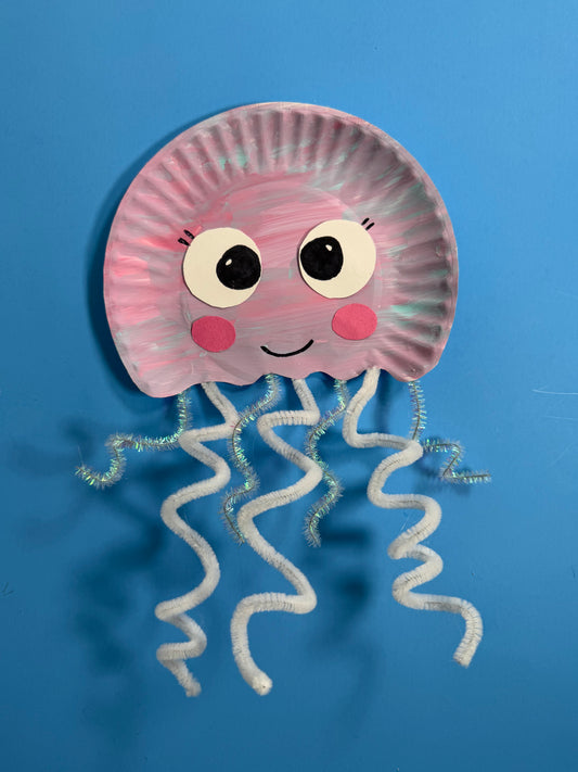 Jellyfish Paper Plate Craft for Kids