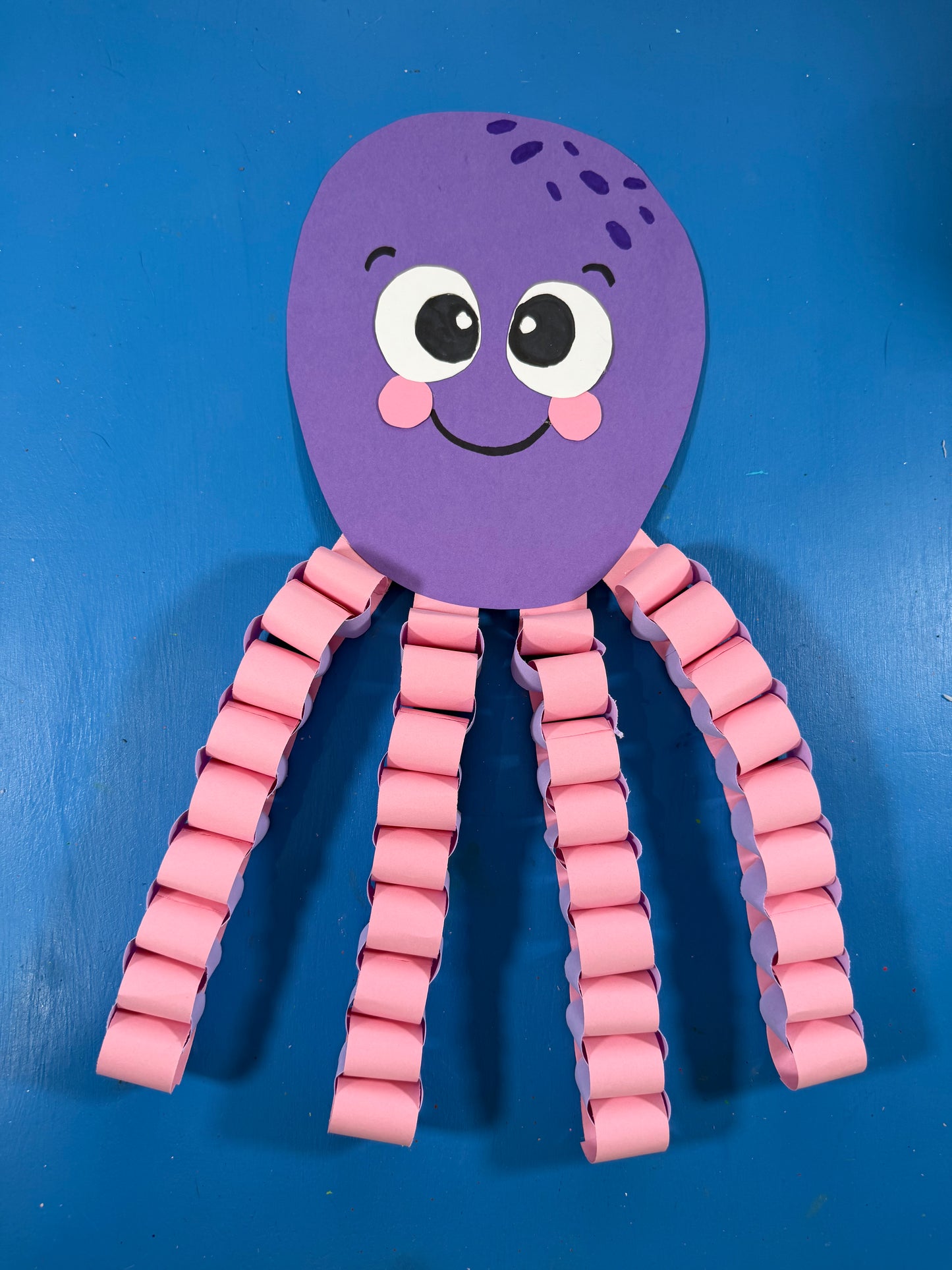 Paper Chain Octopus Craft for Kids – Free Template