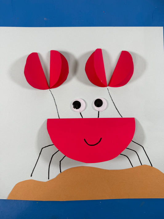 Crab Paper Craft for Kids – Free Template
