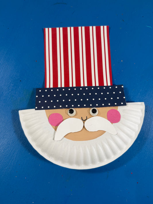 Rocking Uncle Sam Paper Plate Craft for Kids – Free Template