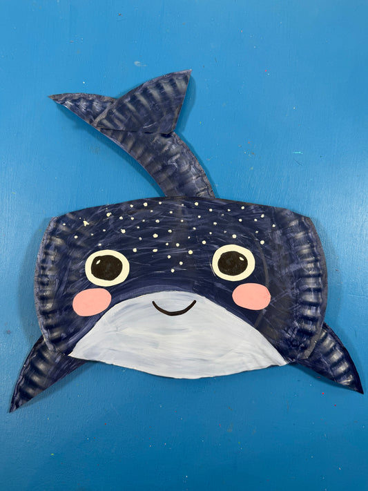 Paper Plate Whale Shark Craft for Kids – Free Template