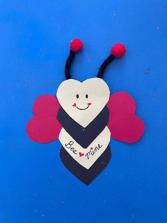 Title: Valentine Bumble Bee Craft for Kids – Free Template
