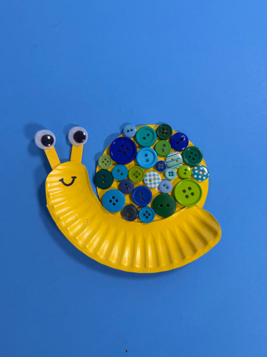 Garden Snail Paper Plate Craft for Kids