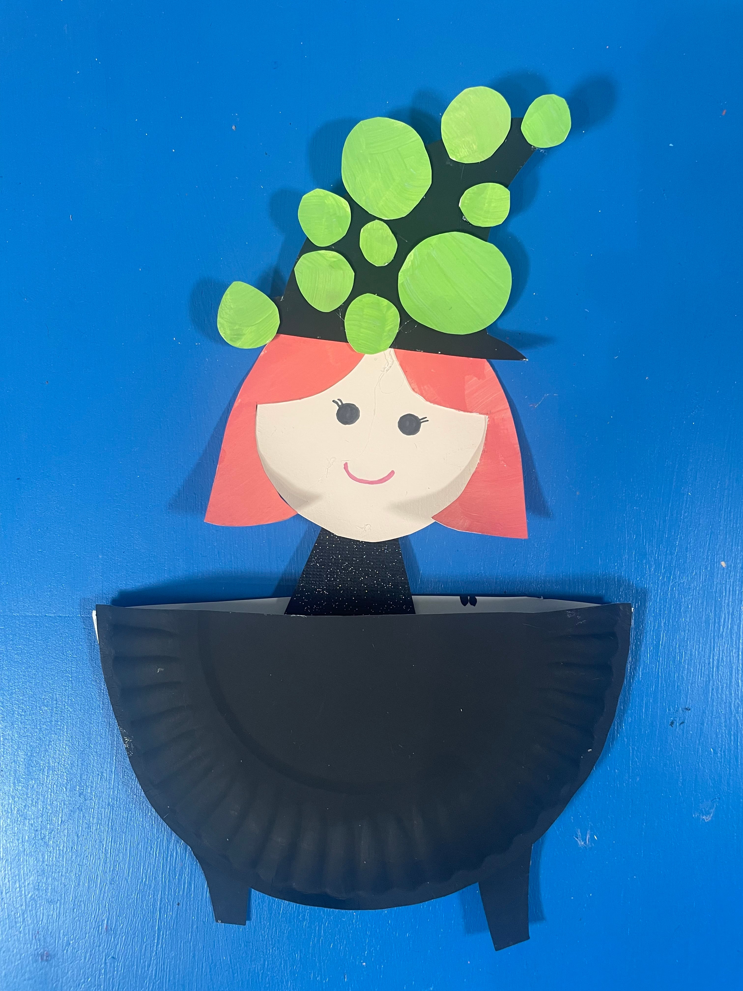 Witch In A Cauldron Template