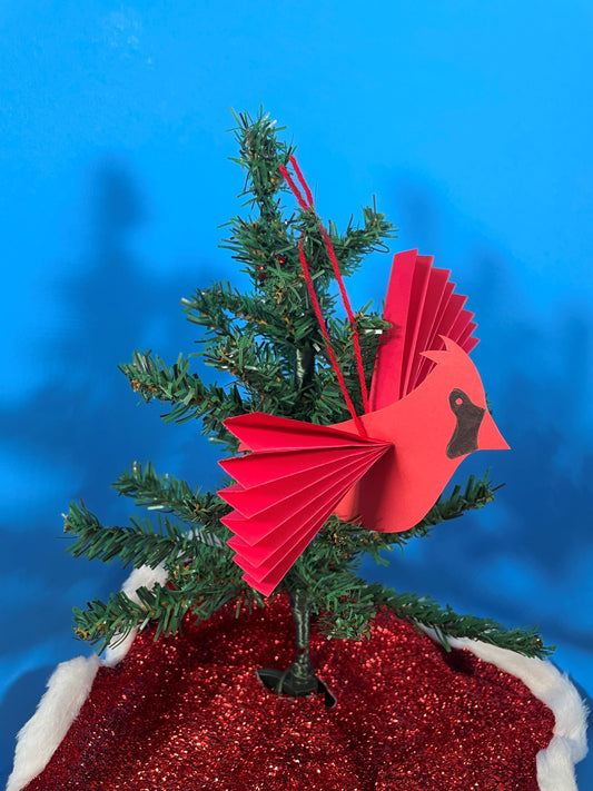 Paper Cardinal Ornament
