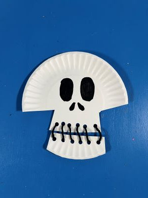Skull Template with Lacing Mouth